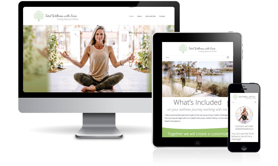 Web Design - Total Wellness with Erica